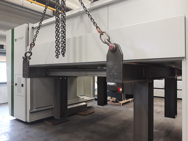 CNC machine relocation: internally, externally. Even to new location abroad.