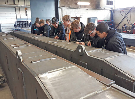 Factory tour by students from Mosa-RT, Belgium