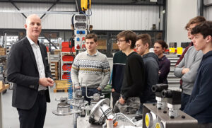 Technical students from TISM Belgium on Unisign factory tour