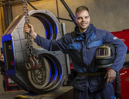 Jordy Weijers, experienced welder at Unisign