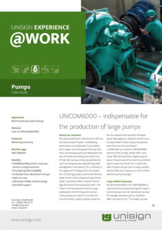 Machining of large pump housings - Unicom6000