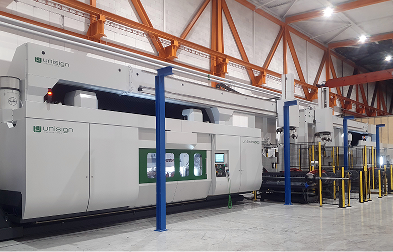 UNITWIN | Truck front axle machining | Powerful with two spindles | Low cycle times | unisign.com